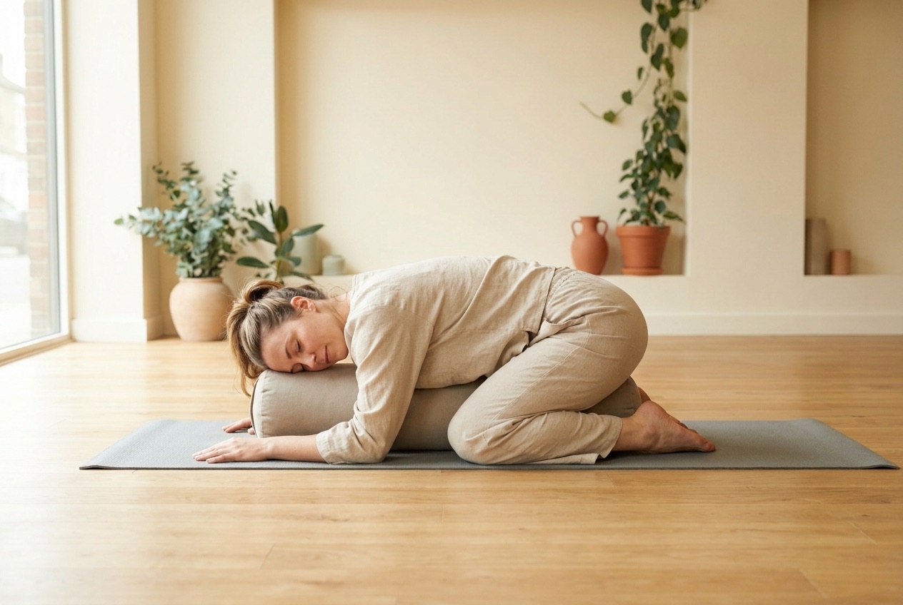 Posture de yoga doux pour soulager le dos